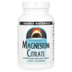 Source Naturals Citrato de Magnésio 133 mg 90 Cápsulas