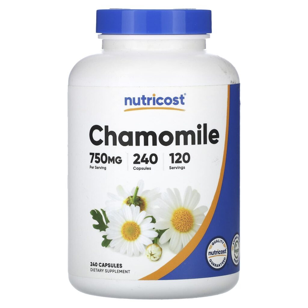 Nutricost Camomila 240 Cápsulas (375 mg por Cápsula)