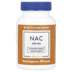 The Vitamin Shoppe NAC 600 mg 50 Cápsulas