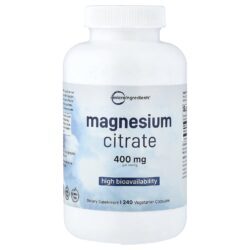 Micro Ingredients Citrato de Magnésio 240 Cápsulas Vegetarianas (133 mg por Cápsula)