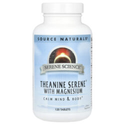 Source Naturals Serene Science® Theanine Serene® com Magnésio 120 Comprimidos