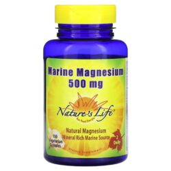 Natures Life Magnésio Marinho 100 Cápsulas Vegetarianas (250 mg por Cápsula)