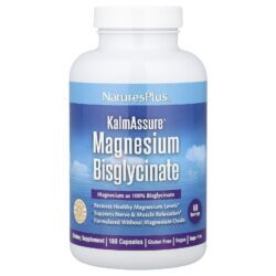 NaturesPlus Bisglicinato de Magnésio KalmAssure® 180 Cápsulas (70 mg por Cápsula)