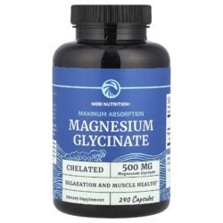 Nobi Nutrition Glicinato de Magnésio 240 Cápsulas (250 mg por Cápsula)