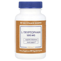 The Vitamin Shoppe L-Triptofano 500 mg 60 Cápsulas Vegetais