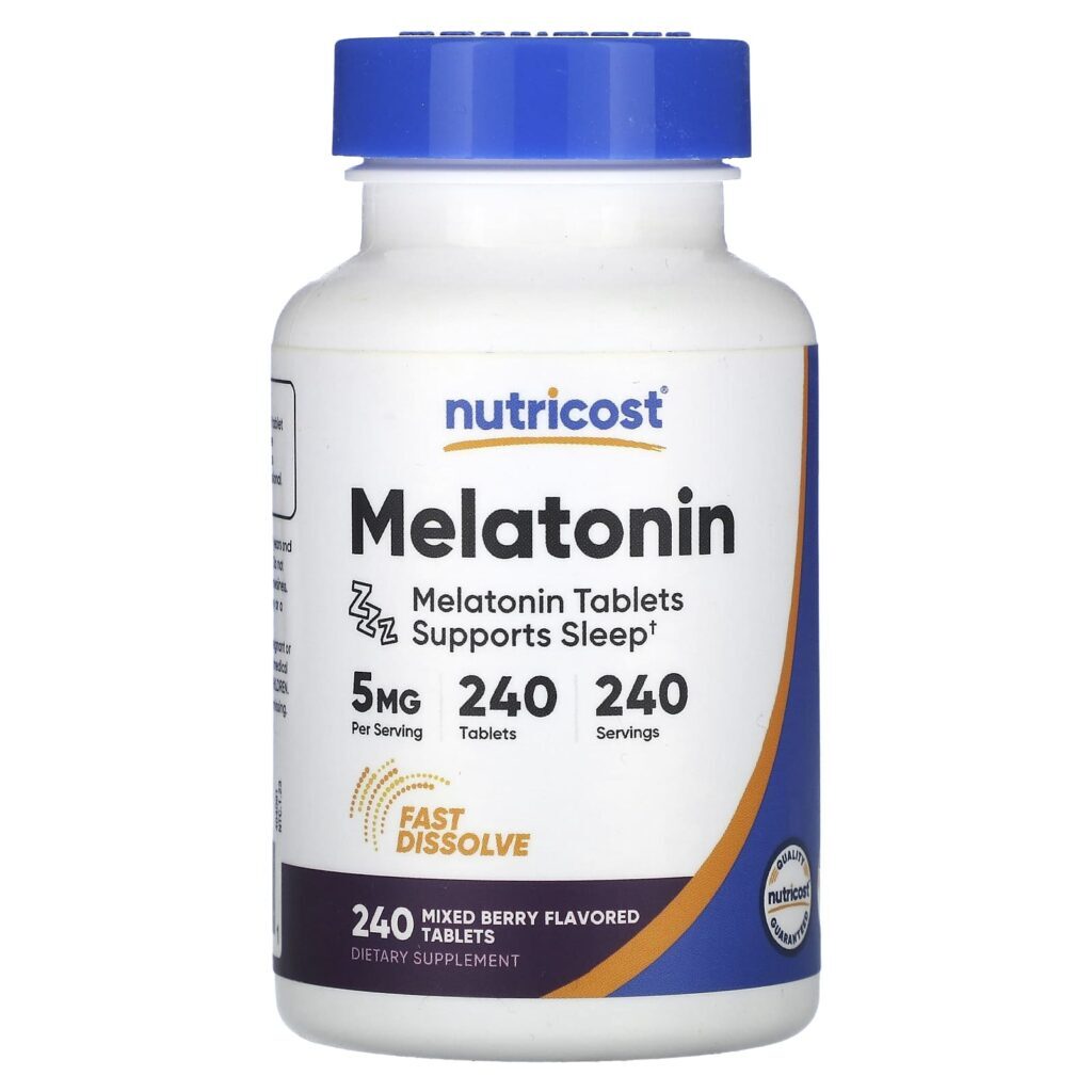 Nutricost Melatonina Frutos Silvestres 5 mg 240 Comprimidos