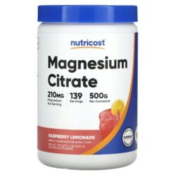 Nutricost Citrato de Magnésio Limonada de Framboesa 500 g (179 oz)