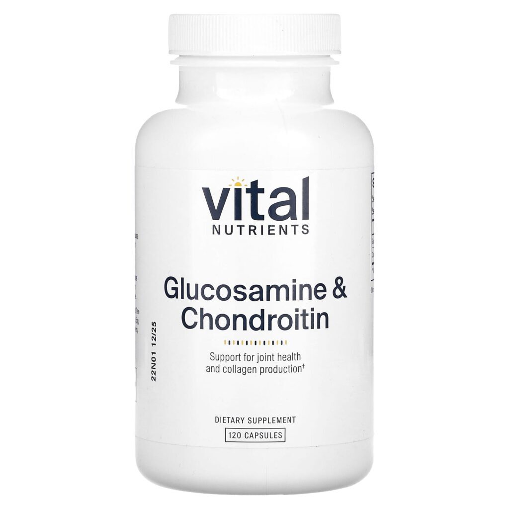 Vital Nutrients Glicosamina e Condroitina 120 Cápsulas