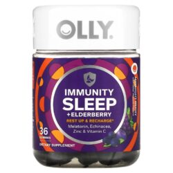 OLLY Imunidade ao Sono + Sabugueiro Fruto da Meia-Noite 36 Gomas