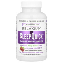 Relaxium SleepQuick™ Sem Açúcar Fruto Silvestre 100 Misturas Sem Medicamentos