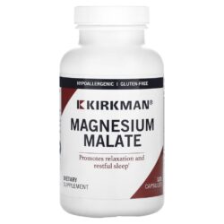Kirkman Labs Malato de Magnésio 120 Cápsulas (160 mg por Cápsula)