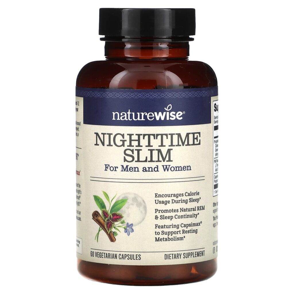 NatureWise NightTime Slim Para Homens e Mulheres 60 Cápsulas Vegetarianas