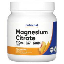 Nutricost Citrato de Magnésio Pêssego e Manga 500 g (179 oz)