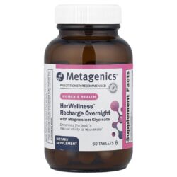 Metagenics Womens Health HerWellness™ Reenergização Noturna com Glicinato de Magnésio 60 Comprimidos