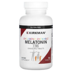 Kirkman Labs Melatonina Mastigável para Crianças Chocolate 3 mg 90 Comprimidos