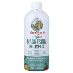 MaryRuths Mistura Líquida de Magnésio Abacaxi e Nectarina 887 ml (30 fl oz)