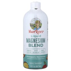 MaryRuths Mistura Líquida de Magnésio Abacaxi e Nectarina 887 ml (30 fl oz)