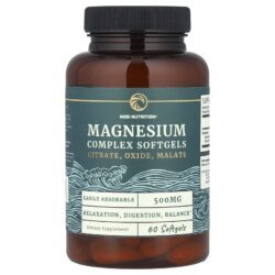 Nobi Nutrition Complexo de Magnésio 500 mg 60 Cápsulas Softgel