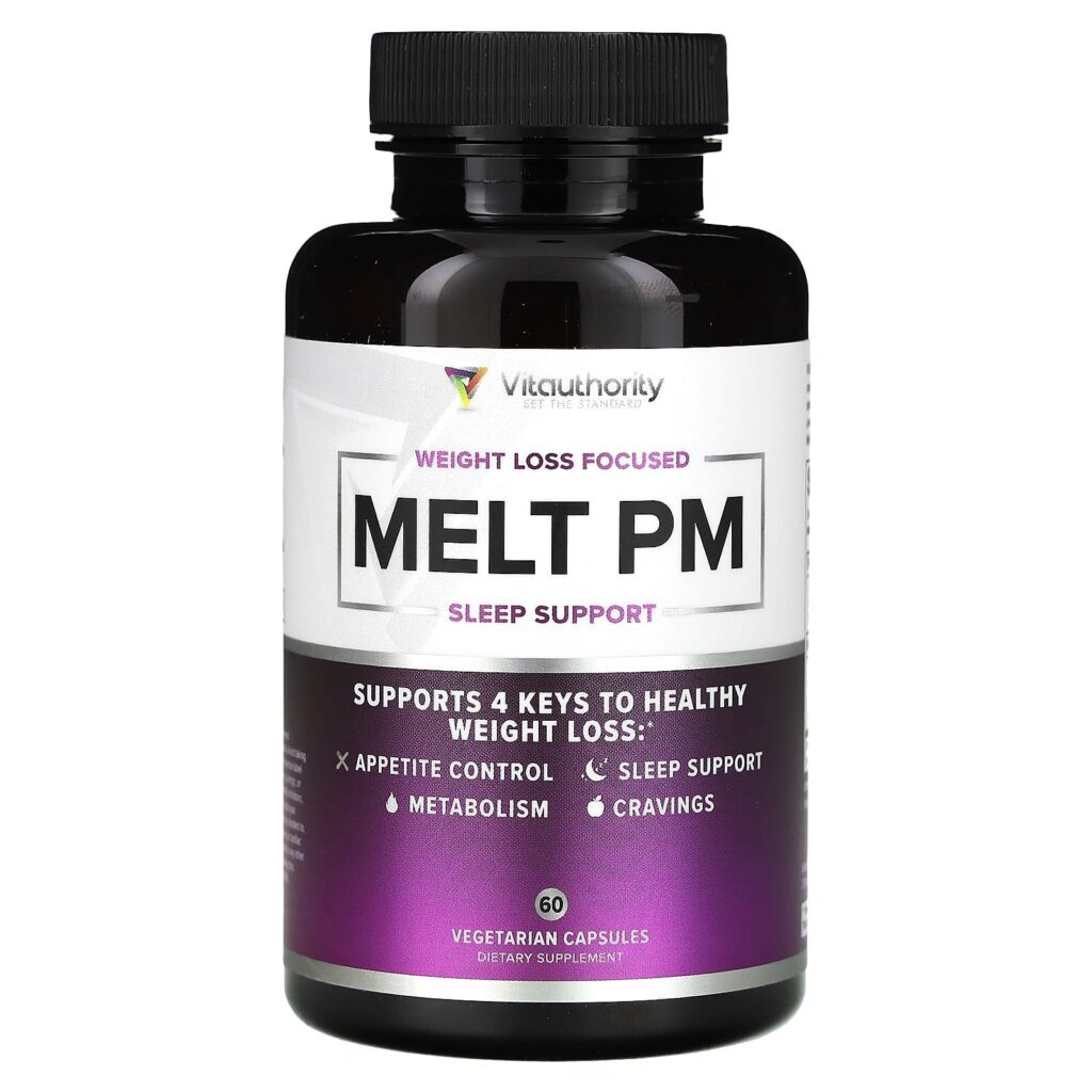Vitauthority Melt PM Suporte ao Sono 60 Cápsulas Vegetarianas