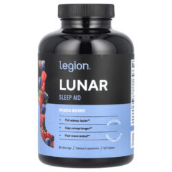 Legion Athletics Lunar Auxílio ao Sono Frutos Silvestres Mistos 120 Comprimidos