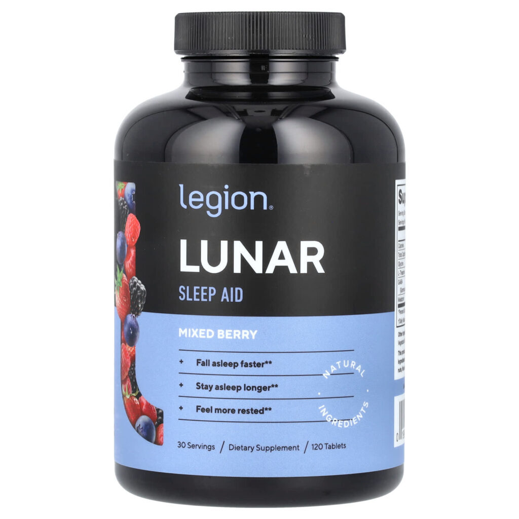 Legion Athletics Lunar Auxílio ao Sono Frutos Silvestres Mistos 120 Comprimidos