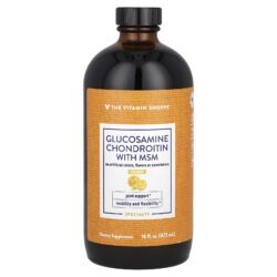 The Vitamin Shoppe Glicosamina e Condroitina com MSM Laranja 473 ml (16 fl oz)