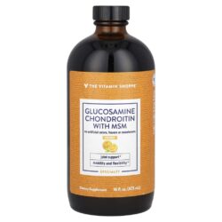 The Vitamin Shoppe Glicosamina e Condroitina com MSM Laranja 473 ml (16 fl oz)