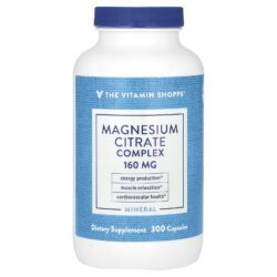 The Vitamin Shoppe Complexo de Citrato de Magnésio 160 mg 300 Cápsulas