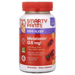 SmartyPants Kids Sleep Gomas de Melatonina Morango e Manga 60 Gomas