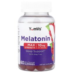 YumVs Gomas de Melatonina Potência Máxima Fruto Silvestre 60 Gomas (5 mg por Goma)