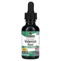 Natures Answer Raiz de Valeriana Sem Álcool 1.000 mg 30 ml (1 fl oz)