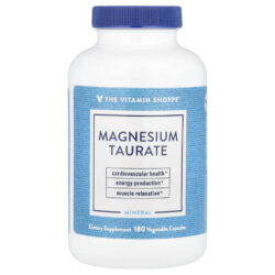 The Vitamin Shoppe Taurato de Magnésio 180 Cápsulas Vegetais (625 mg por Cápsula)