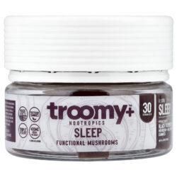 Troomy Nootropics Sono Gomas de Cogumelos Funcionais Framboesa Negra 30 Gomas