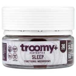 Troomy Nootropics Sono Gomas de Cogumelos Funcionais Framboesa Negra 30 Gomas