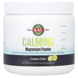 KAL Magnésio Calmante em Pó Limão Siciliano 270 g (95 oz)