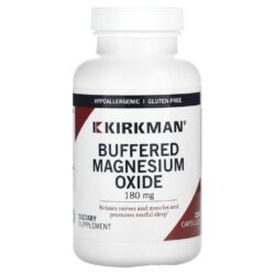 Kirkman Labs Óxido de Magnésio Tamponado 180 mg 250 Cápsulas