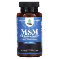 Natures Craft MSM Potência Máxima 1.000 mg 60 Comprimidos