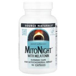 Source Naturals MitoNight™ com Melatonina 90 Cápsulas