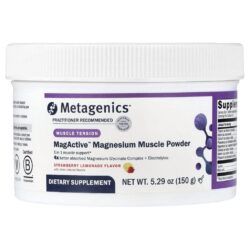 Metagenics Magnésio em Pó MagActive™ Limonada de Morango 150 g (529 oz)