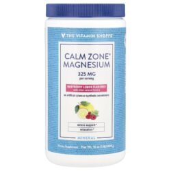 The Vitamin Shoppe Calm Zone® Magnésio Framboesa e Limão 450 g (16 oz)