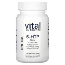 Vital Nutrients 5-HTP 50 mg 60 Cápsulas Veganas