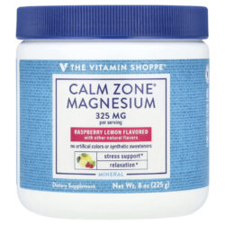 The Vitamin Shoppe Calm Zone® Magnésio Framboesa e Limão 225 g (8 oz)
