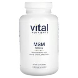 Vital Nutrients MSM 1.000 mg 240 Cápsulas Veganas
