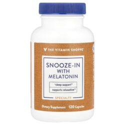 The Vitamin Shoppe Snooze-In com Melatonina 120 Cápsulas