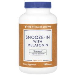 The Vitamin Shoppe Snooze-In com Melatonina 240 Cápsulas