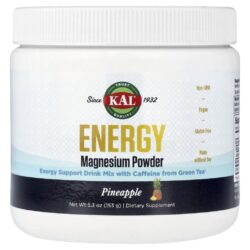 KAL Magnésio para Energia em Pó Abacaxi 153 g (53 oz)