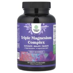 Natures Craft Complexo Triplo de Magnésio 120 Cápsulas (133 mg por Cápsula)
