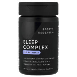Sports Research Complexo para o Sono com Melatonina 60 Cápsulas Vegetais