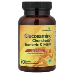 Futurebiotics Glicosamina Condroitina Cúrcuma e MSM 90 Cápsulas