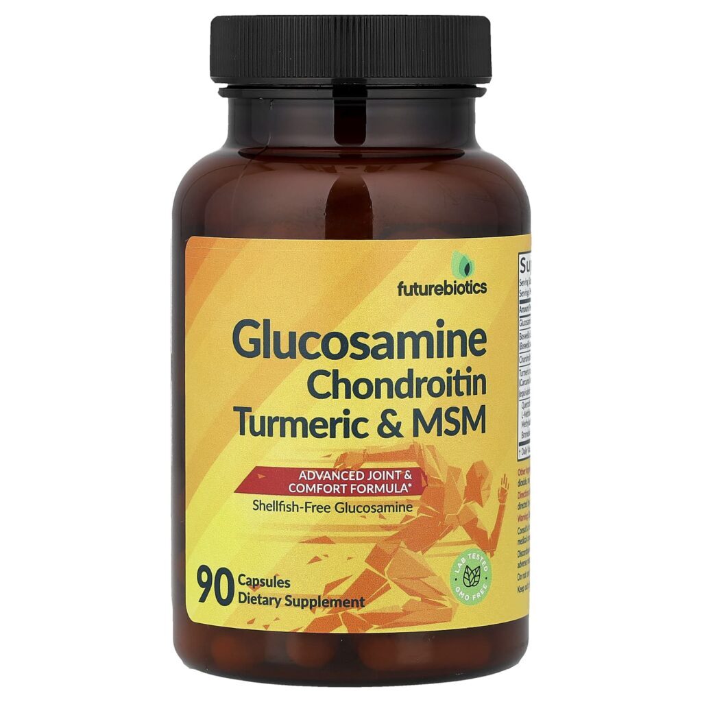 Futurebiotics Glicosamina Condroitina Cúrcuma e MSM 90 Cápsulas